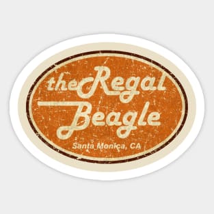 Retro Vintage The Regal Beagle Sticker
